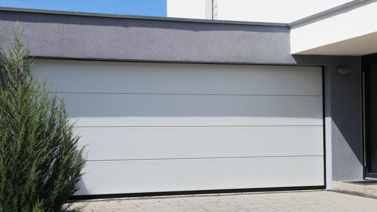 White Sectional Home Garage Door Installation